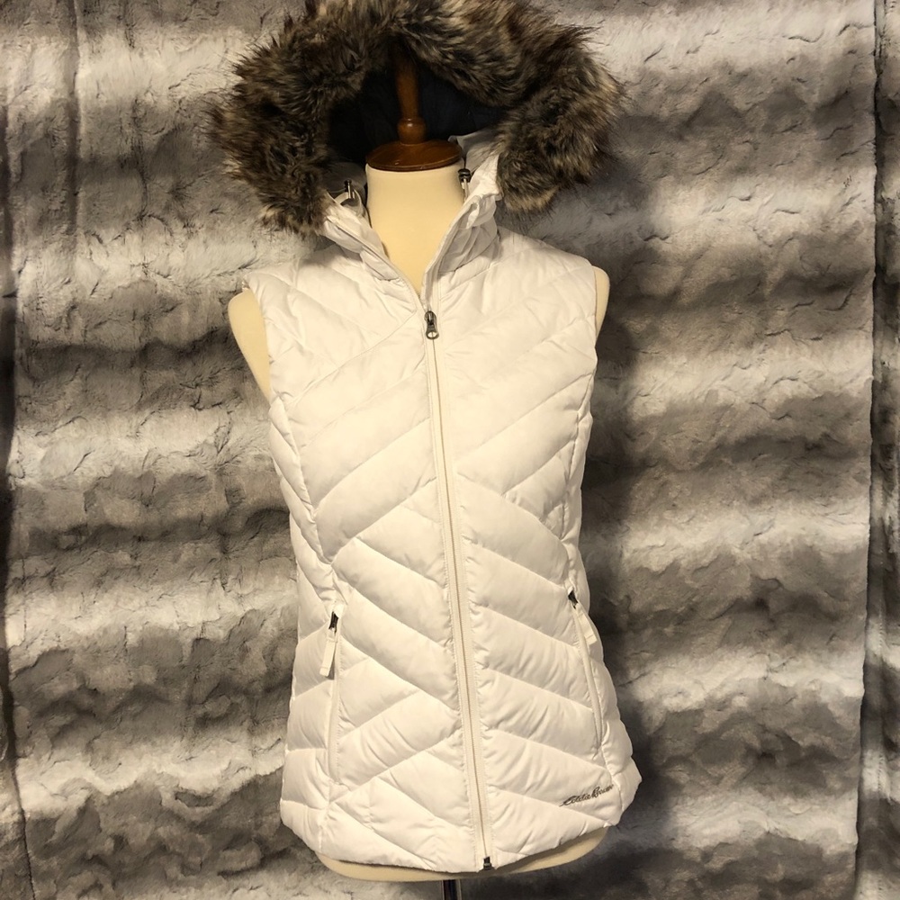 Eddie Bauer Down Vest with Hood